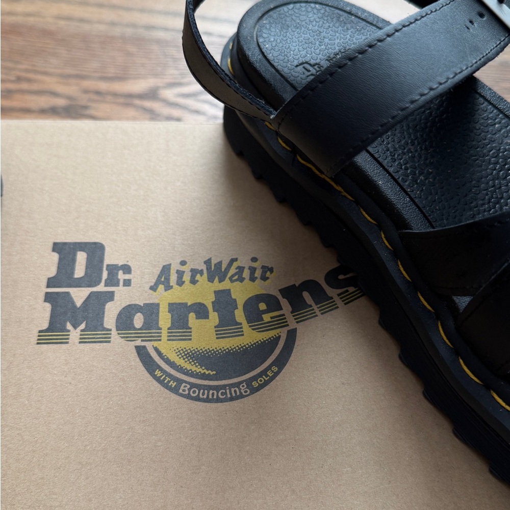Dr. Martens Black Strappy Sandals - Picture 3 of 6